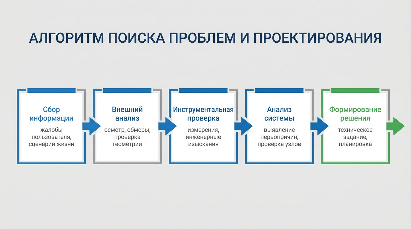 Алгоритм поиска проблем и проектирования